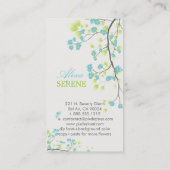 PixDezines-Blüten/Farbton Visitenkarte (Rückseite)