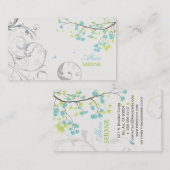 PixDezines-Blüten+Wirbel/Farbtöne Visitenkarte (Vorne/Hinten)