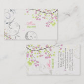 PixDezines-Blüten+Wirbel/Farbtöne Visitenkarte (Vorne/Hinten)