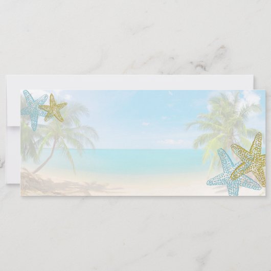PixDezines Boarding Pass+Beach Hochzeit Einladunge Einladung (Rückseite)