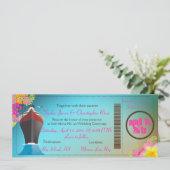 PixDezines Boarding Pass/Liebe Schiff/Kreuzfahrtsc Einladung (Stehend Vorderseite)