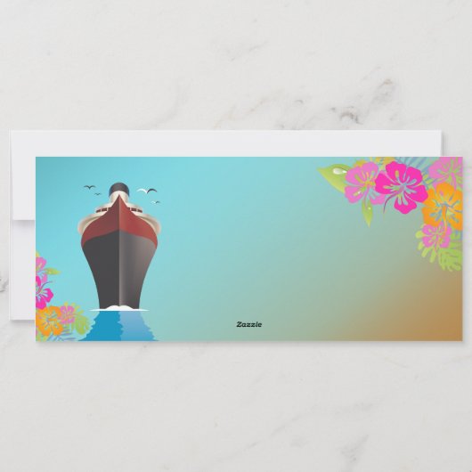 PixDezines Boarding Pass/Liebe Schiff/Kreuzfahrtsc Einladung (Rückseite)