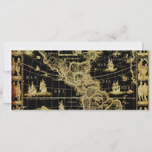 PixDezines Boarding Pass/nautischer Kompass Einladung (Rückseite)