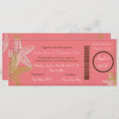 PixDezines Boarding Pass+Starfish Einladungen (Vorne/Hinten)