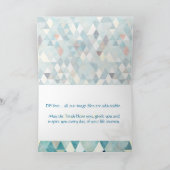 PixDezines Boho Dreiecke Mazel Tov/Glückwunsch Karte (Innenseite)