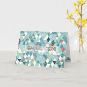 PixDezines Boho Dreiecke Mazel Tov/Glückwunsch Karte (Gelbe Blume)