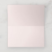 PixDezines Boho Fall Garden Blume Monogramm Platzkarte (Innenseite Aufgefaltet)