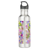 PixDezines Boho Geometric / Dreiecke Muster Trinkflasche (Rückseite)