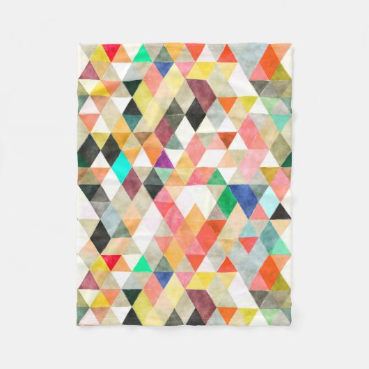 PixDezines BOHO GEOMETRIC/einstellbar Fleecedecke (Vorderseite)