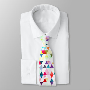 PixDezines Boho Geometrisch/verstellbare Dreiecke Krawatte