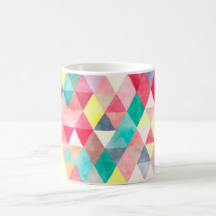 PixDezines Boho Geometrische/verstellbare Dreiecke Kaffeetasse