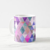 PixDezines Boho Geometrische/verstellbare Dreiecke Kaffeetasse (Vorderseite Links)