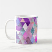 PixDezines Boho Geometrische/verstellbare Dreiecke Kaffeetasse (Links)