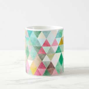 PixDezines Boho Geometrische/verstellbare Dreiecke Kaffeetasse