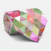 PixDezines Boho Geometrische/verstellbare Dreiecke Krawatte (Gerollt)