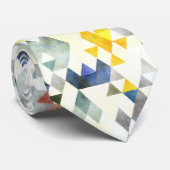 PixDezines Boho Geometrische/verstellbare Dreiecke Krawatte (Gerollt)
