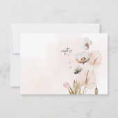 PixDezines Boho H2 Wilde Blume Save The Date (Rückseite)