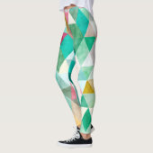 PixDezines Boho Wasserfarbe Geometric/Jade Leggings (Links)