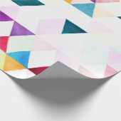 PixDezines Boho Wasserfarben Dreiecke/Geometrie Geschenkpapier (Ecke)