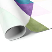 PixDezines Boho Wasserfarben Dreiecke/Geometrie Geschenkpapier (Rolleneckpunkt)