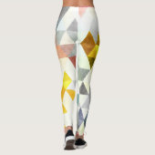 PixDezines Boho Wasserfarben Geometric/Dreiecke Leggings (Rückseite)