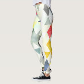 PixDezines Boho Wasserfarben Geometric/Dreiecke Leggings (Links)