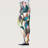 PixDezines Boho Wasserfarben Geometric/Dreiecke Leggings (Links)
