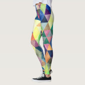 PixDezines Boho Wasserfarben Geometric/Dreiecke Leggings (Links)