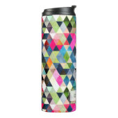 PixDezines Boho Wasserfarben Geometric/Dreiecke Thermosbecher (Nach links gedreht)