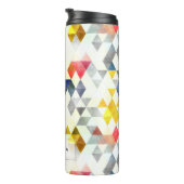 PixDezines Boho Wasserfarben Geometric/Dreiecke Thermosbecher (Nach rechts gedreht)
