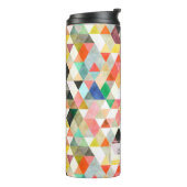 PixDezines Boho Wasserfarben Geometric/Dreiecke Thermosbecher (Nach links gedreht)