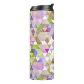 PixDezines Boho Wasserfarben Geometric/Dreiecke Thermosbecher (Nach links gedreht)