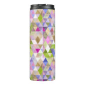 PixDezines Boho Wasserfarben Geometric/Dreiecke Thermosbecher (Rückseite)