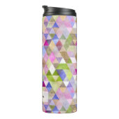 PixDezines Boho Wasserfarben Geometric/Dreiecke Thermosbecher (Nach rechts gedreht)