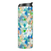 PixDezines Boho Wasserfarben Geometric/Dreiecke Thermosbecher (Nach links gedreht)