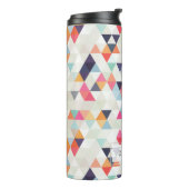 PixDezines Boho Wasserfarben Geometric/Dreiecke Thermosbecher (Nach links gedreht)