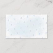 PixDezines Book Request Blue Watercolor Enclosure Begleitkarte (Rückseite)