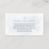 PixDezines Book Request Blue Watercolor Enclosure Begleitkarte (Vorderseite)