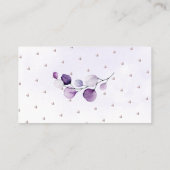 PixDezines Book Request H2 Lila Eukalyptus Encls Platzkarte (Rückseite)