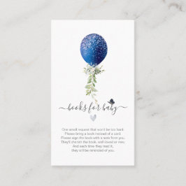 PixDezines Book Request H2 Navy Ballon Enclosure Platzkarte