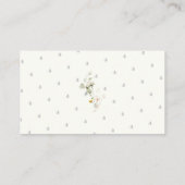 PixDezines Book Request Watercolor White Pumpkin Platzkarte (Rückseite)