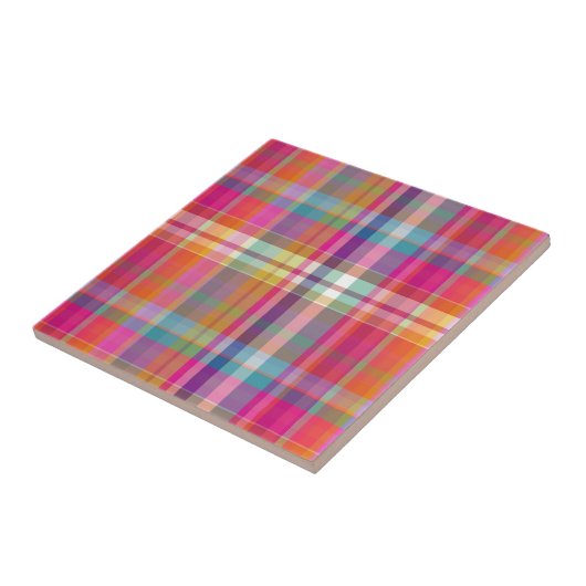 PixDezines bösbu kariert Fliese (Seite)