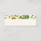 PixDezines Botanische Wasserfarbe, Elderblume+Fern Mini Visitenkarte (Rückseite)