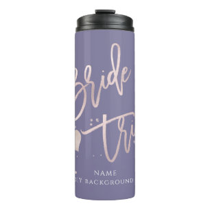 PixDezines Braut Tribe Blush Moderne Schrift Thermosbecher