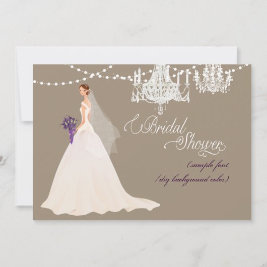 PixDezines-Brautparty/DIY-Anlass+Farbe Einladung (Vorderseite)