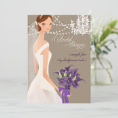 PixDezines-Brautparty/DIY-Anlass+Farbe Einladung (Stehend Vorderseite)