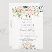 PixDezines Brautparty H2 Blush Creme Rose Einladung (Vorne/Hinten)