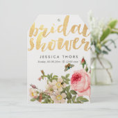 PixDezines Brautparty Rose Garten/DIY Background Einladung (Stehend Vorderseite)