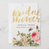 PixDezines Brautparty Rose Garten/DIY Background Einladung (Vorderseite)