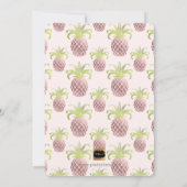 PixDezines Brautparty/Rose Gold/Ananas Einladung (Rückseite)